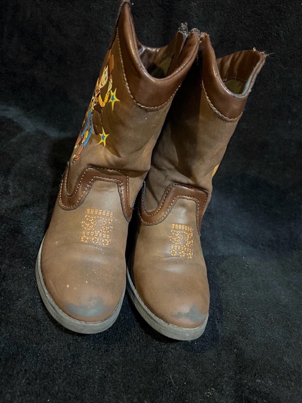Toy Story Kids Cowboy Boots Size 11 – Western Style Woody Theme Shoes